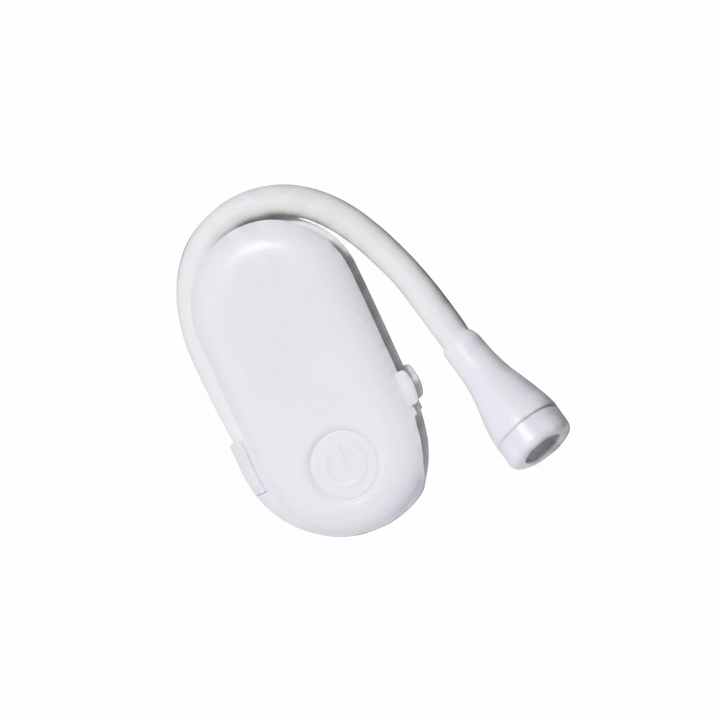 White Mini Book Light - Product Only